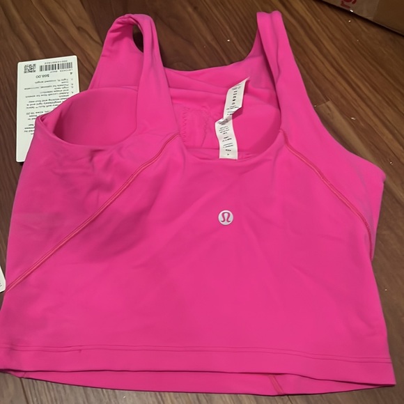 NWT lululemon high neck align tank sonic pink size 2,4 - Picture 2 of 2